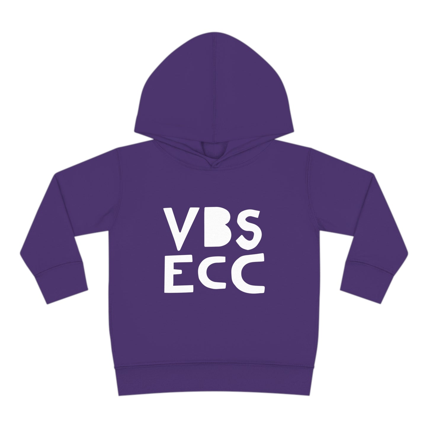 Toddler Pullover Fleece Hoodie | White Logo