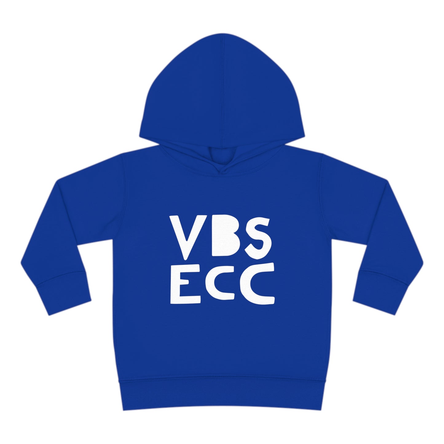 Toddler Pullover Fleece Hoodie | White Logo