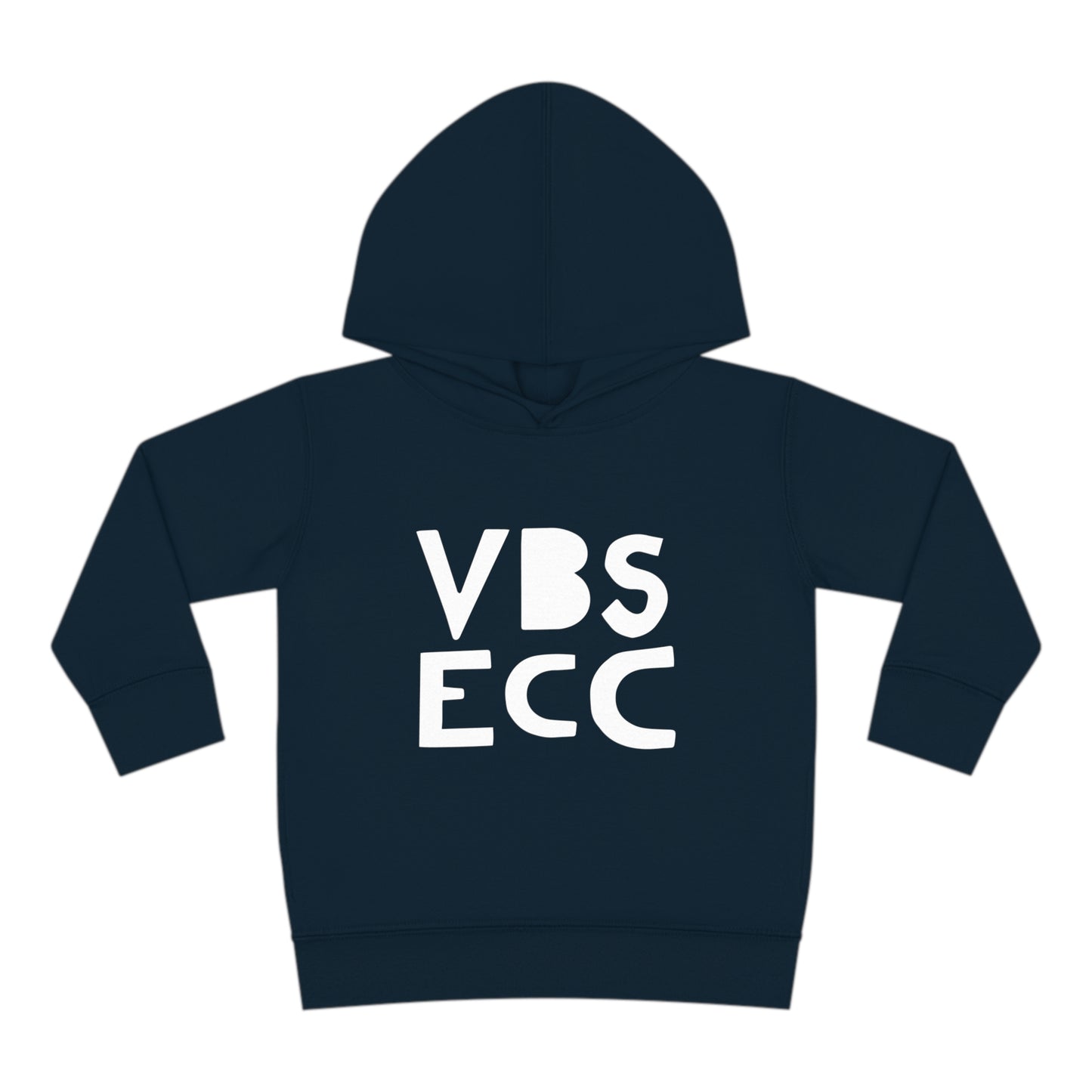 Toddler Pullover Fleece Hoodie | White Logo