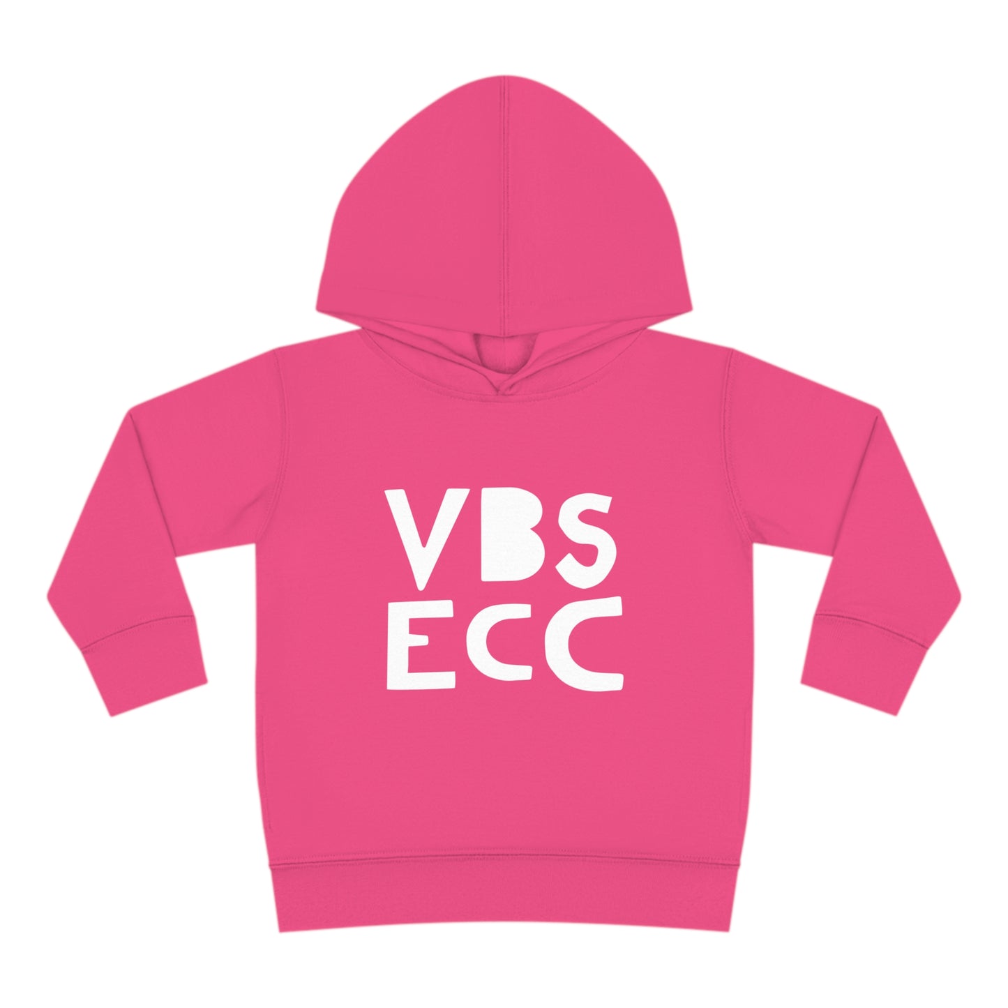 Toddler Pullover Fleece Hoodie | White Logo