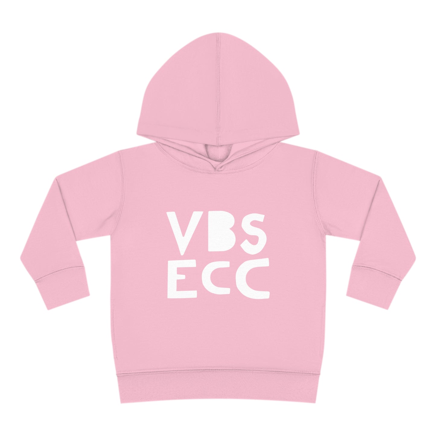 Toddler Pullover Fleece Hoodie | White Logo