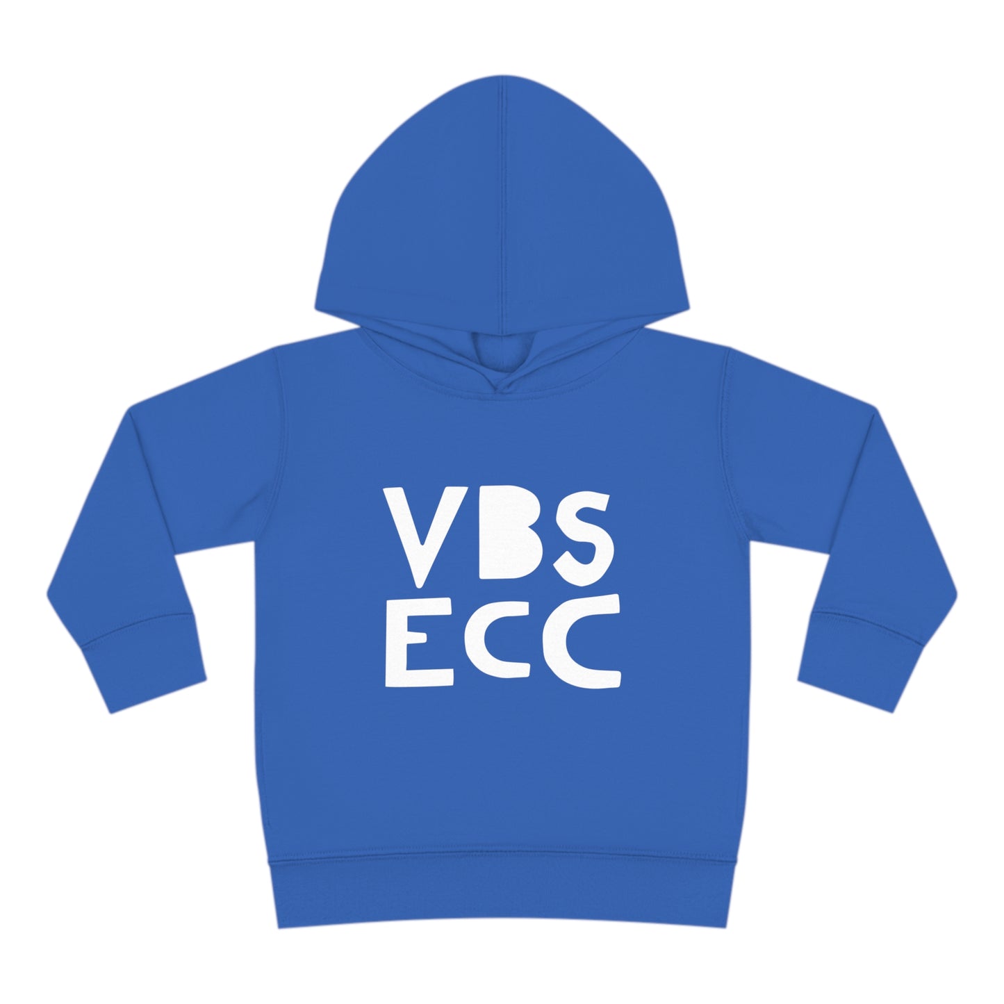 Toddler Pullover Fleece Hoodie | White Logo