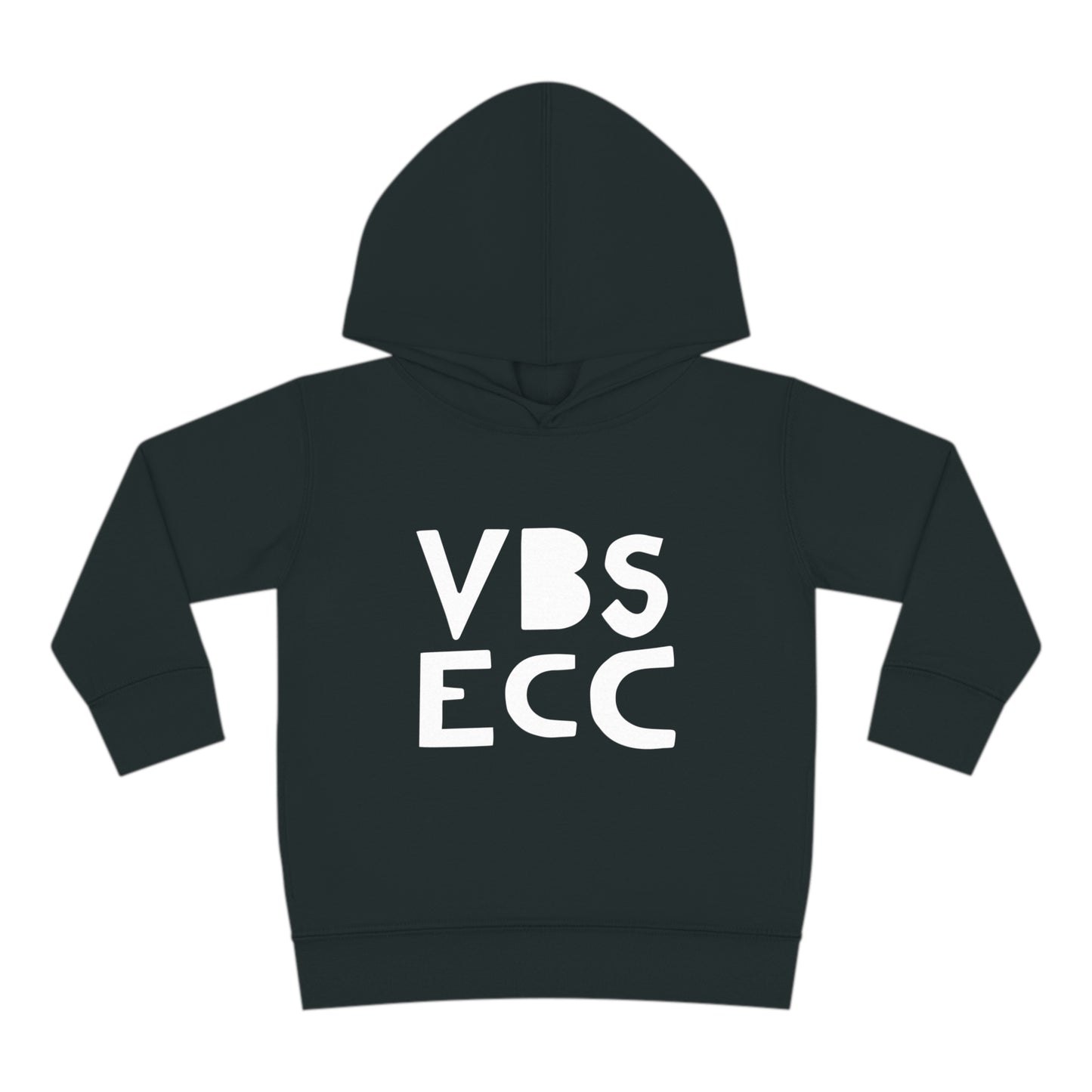 Toddler Pullover Fleece Hoodie | White Logo