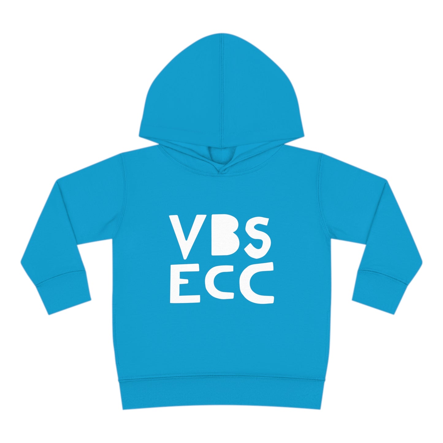 Toddler Pullover Fleece Hoodie | White Logo