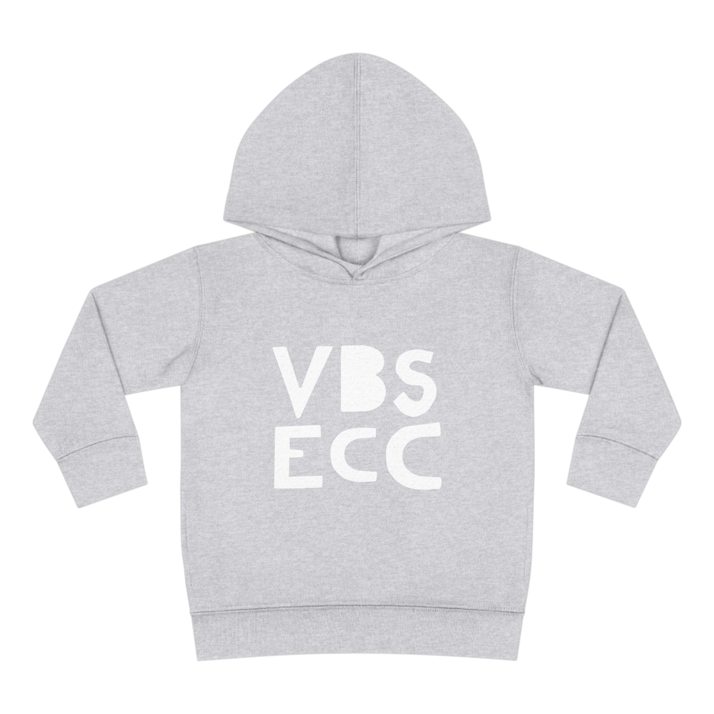 Toddler Pullover Fleece Hoodie | White Logo
