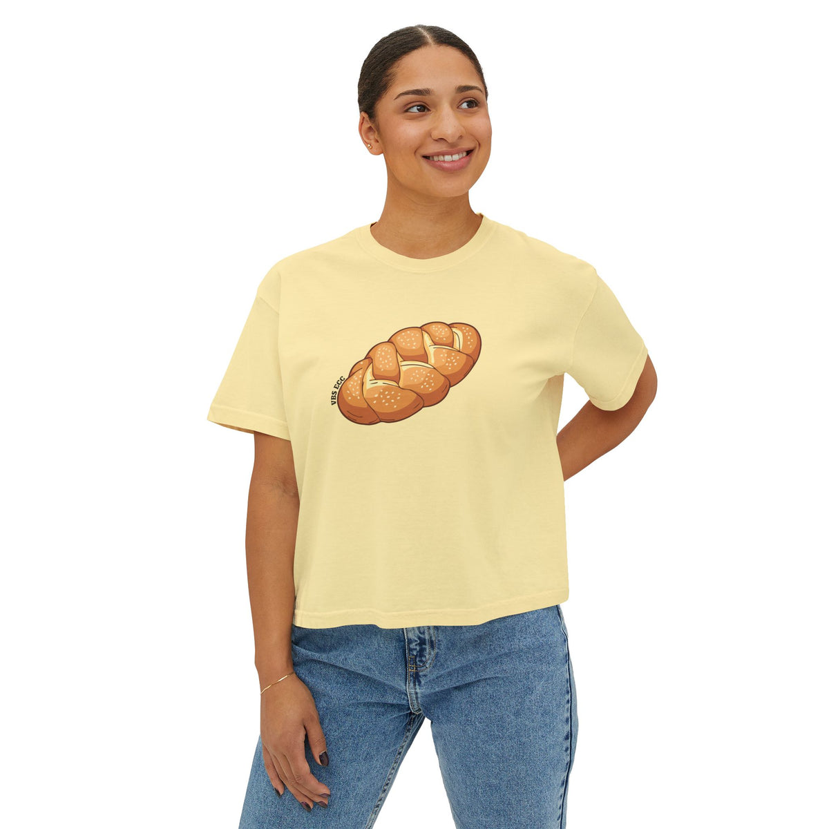 "Challah Back" - Women's Boxy Tee