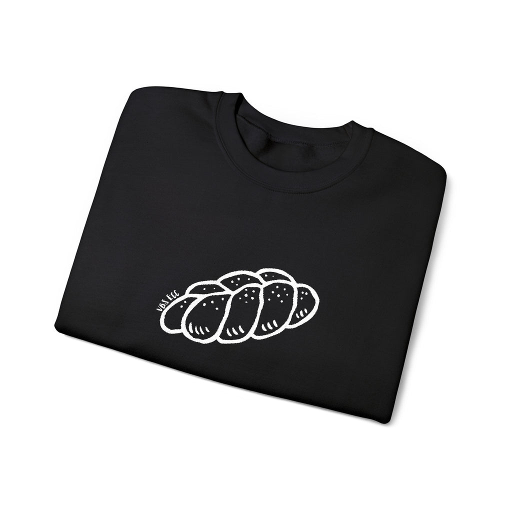 Embroidered "Challah" Adult Crewneck Sweatshirt (16 Colors)