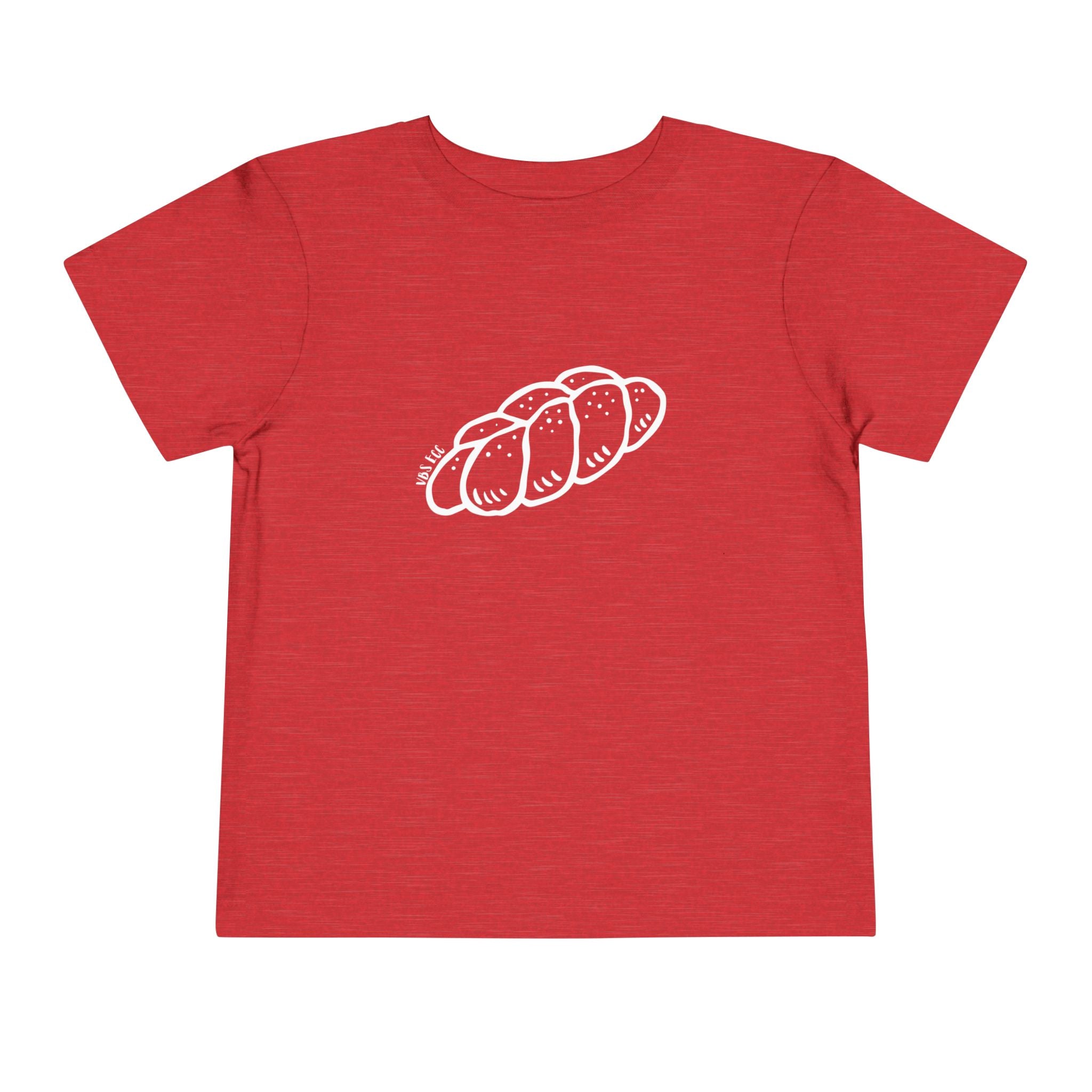"Challah Back" Line Drawing - Toddler Short Sleeve Tee
