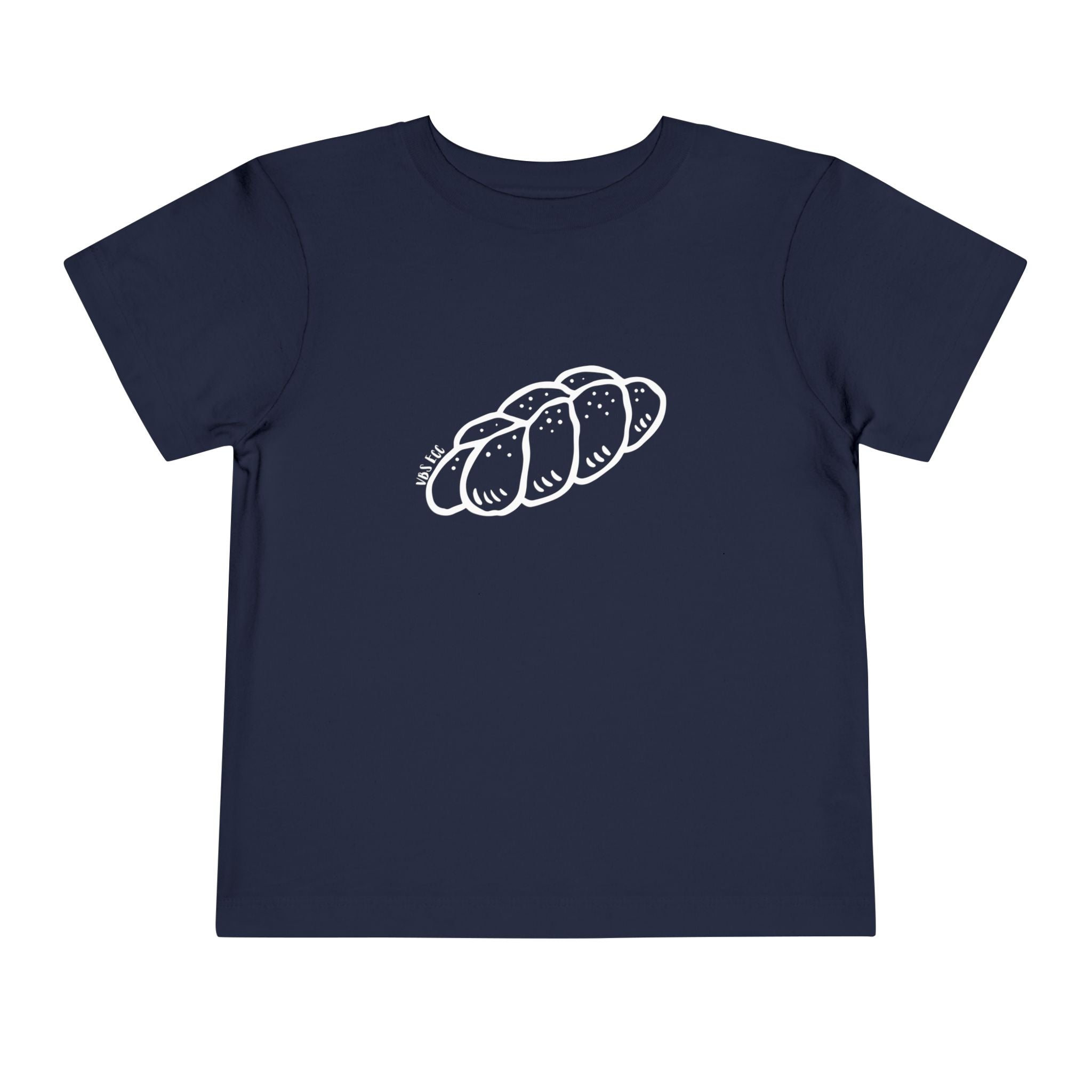 "Challah Back" Line Drawing - Toddler Short Sleeve Tee
