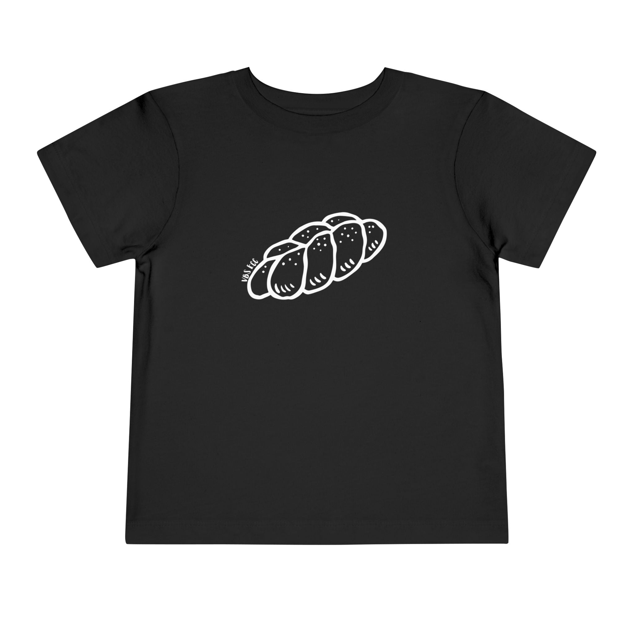 "Challah Back" Line Drawing - Toddler Short Sleeve Tee