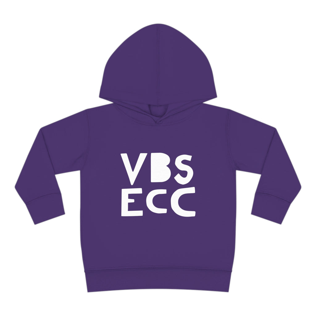 Toddler Pullover Fleece Hoodie | White Logo