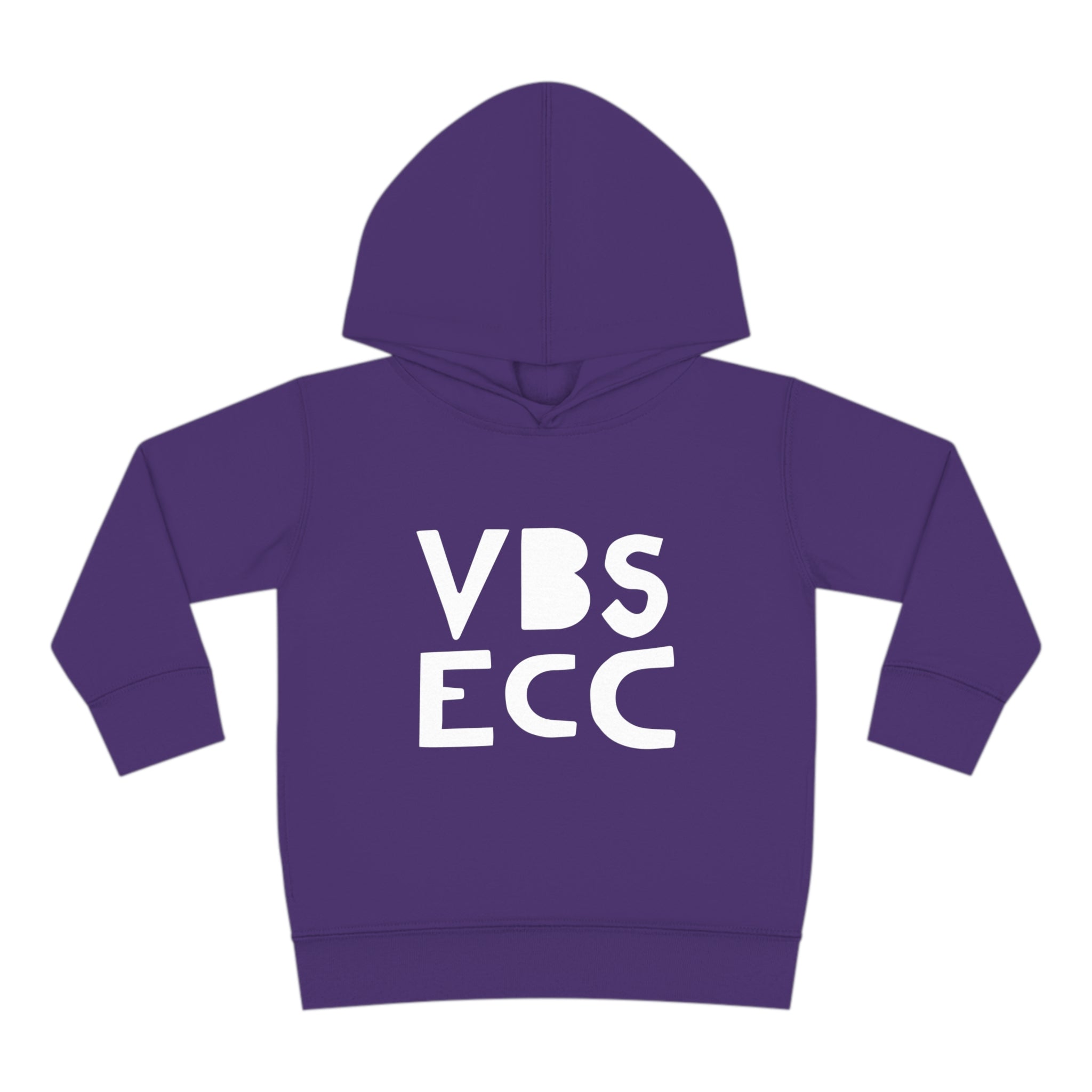 Toddler Pullover Fleece Hoodie | White Logo