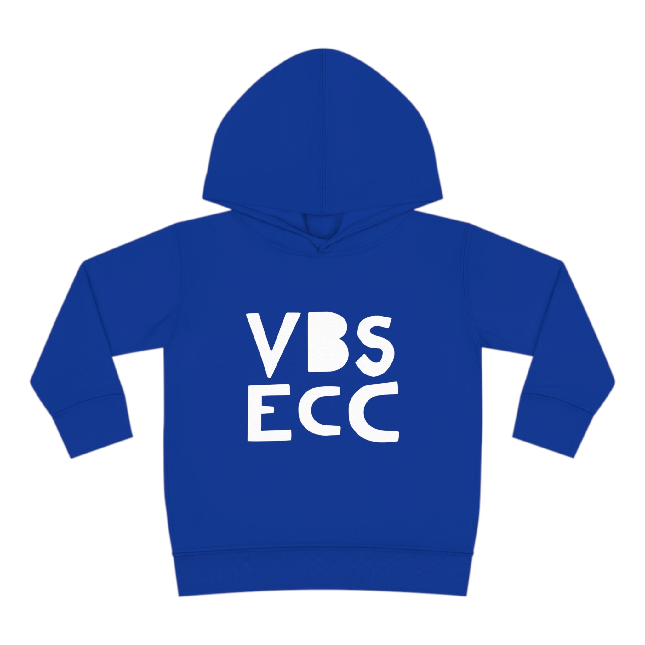 Toddler Pullover Fleece Hoodie | White Logo