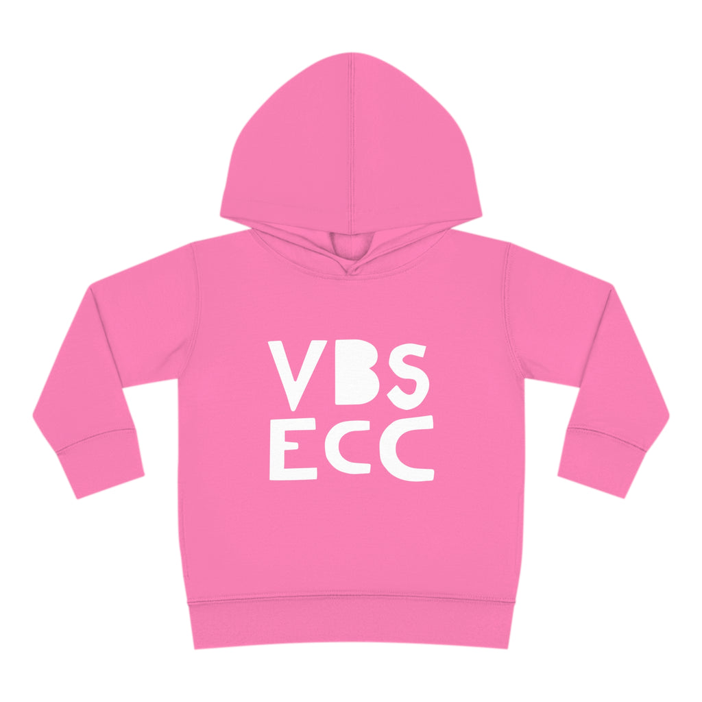 Toddler Pullover Fleece Hoodie | White Logo