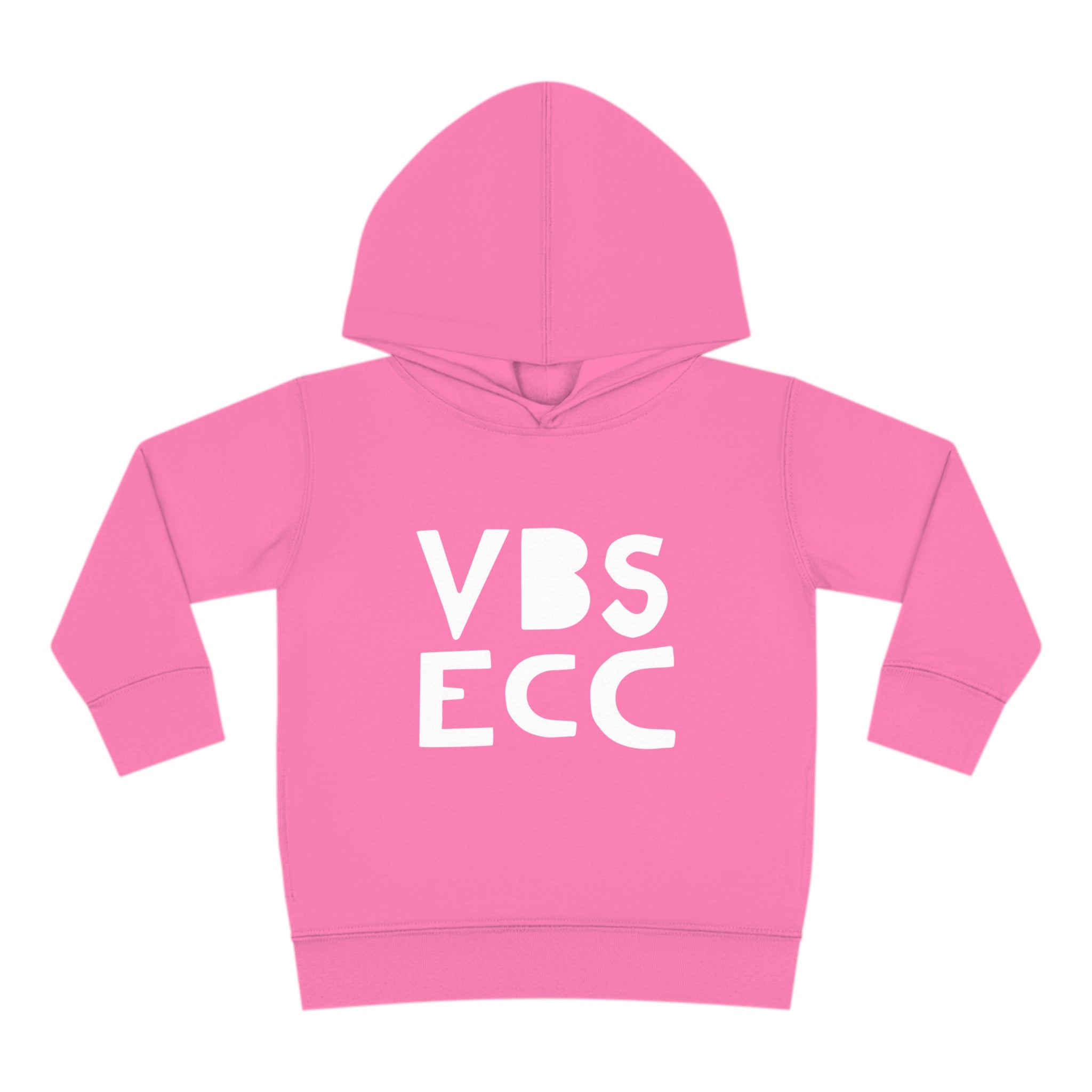 Toddler Pullover Fleece Hoodie | White Logo