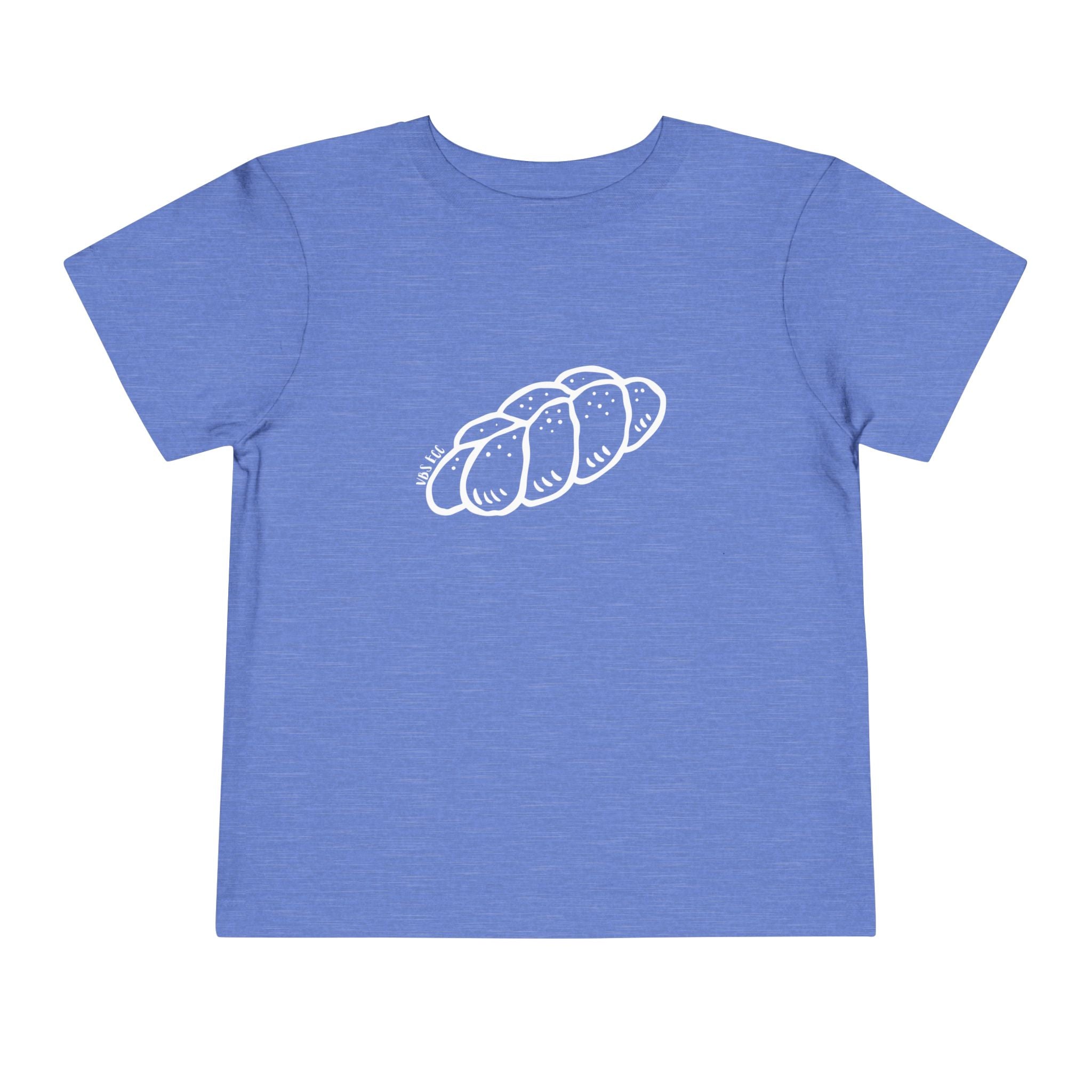 "Challah Back" Line Drawing - Toddler Short Sleeve Tee
