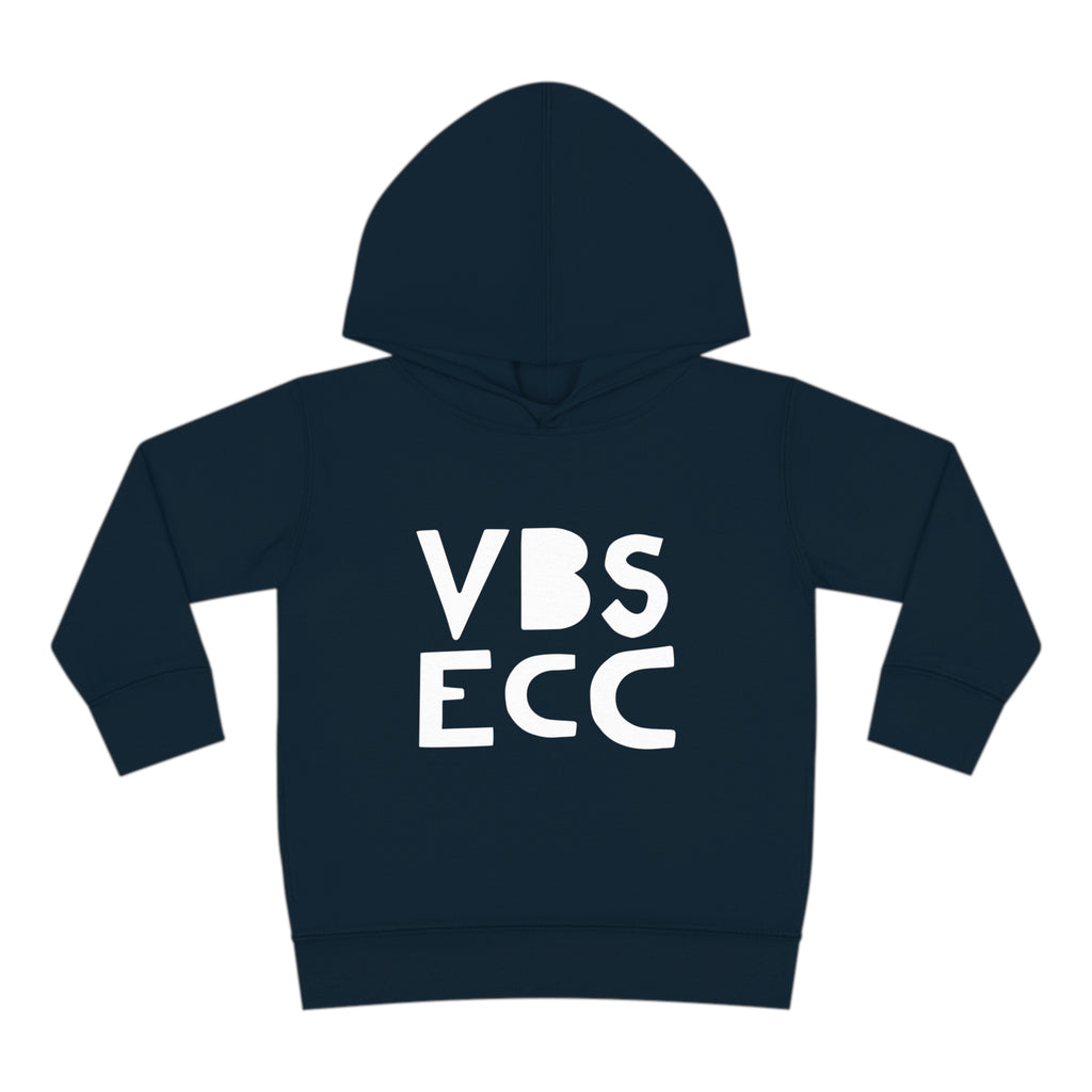 Toddler Pullover Fleece Hoodie | White Logo