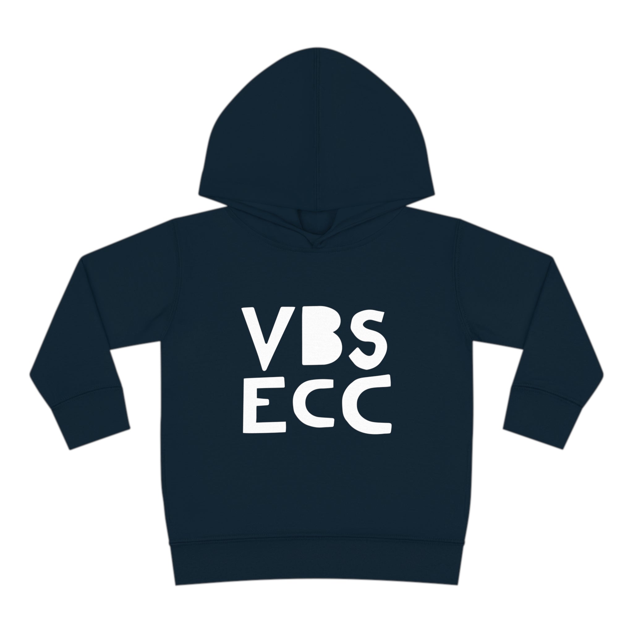 Toddler Pullover Fleece Hoodie | White Logo