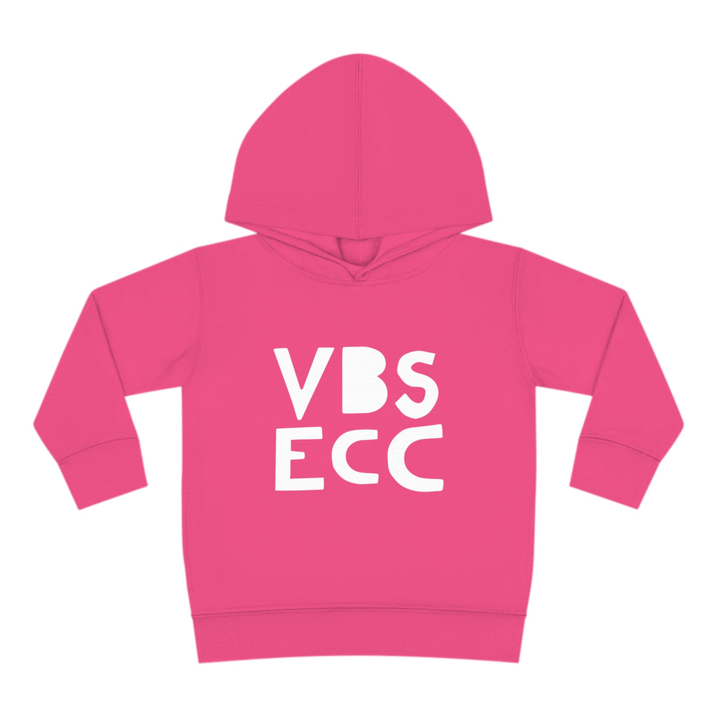 Toddler Pullover Fleece Hoodie | White Logo