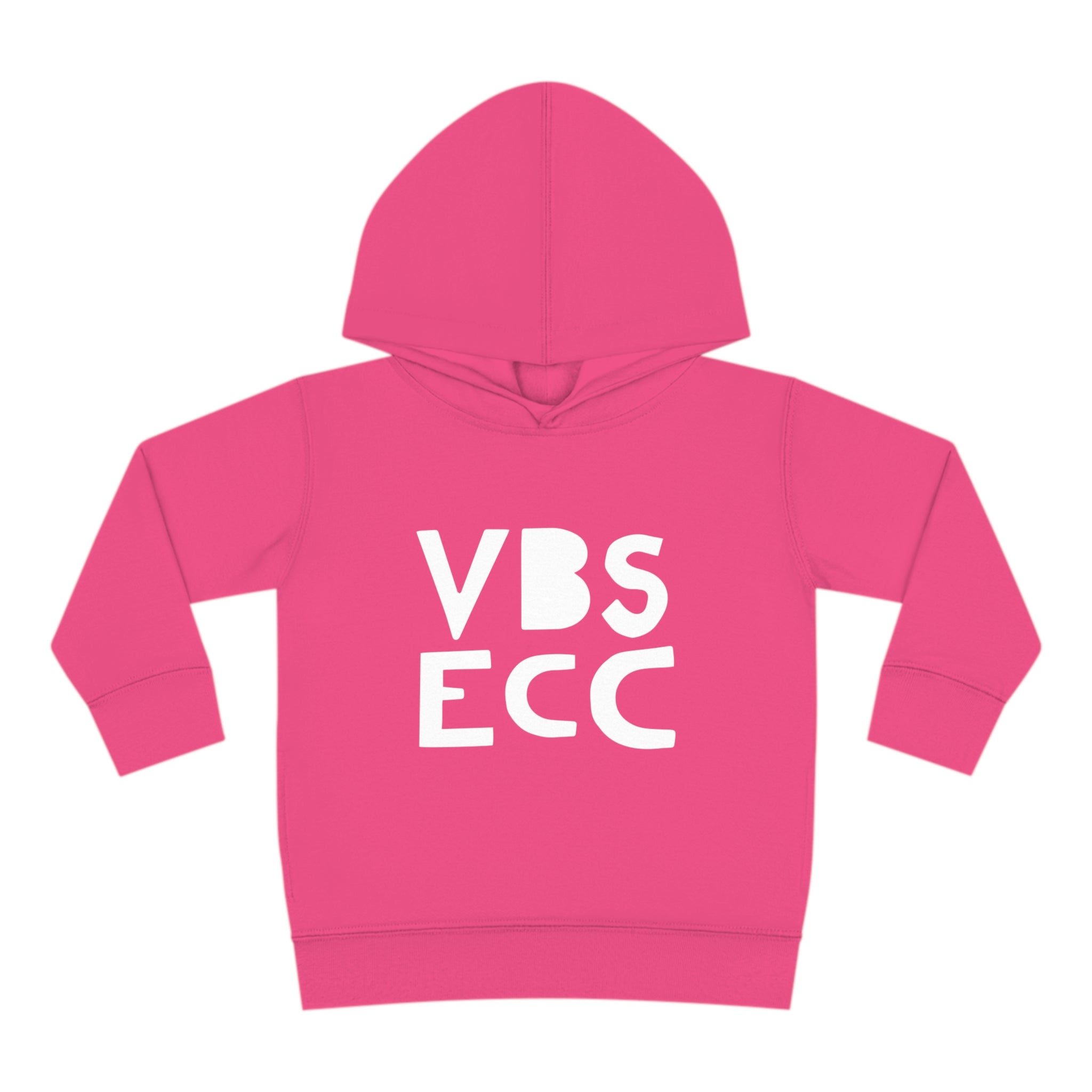 Toddler Pullover Fleece Hoodie | White Logo