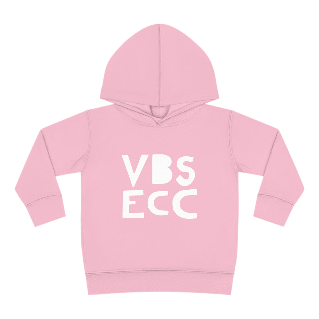 Toddler Pullover Fleece Hoodie | White Logo