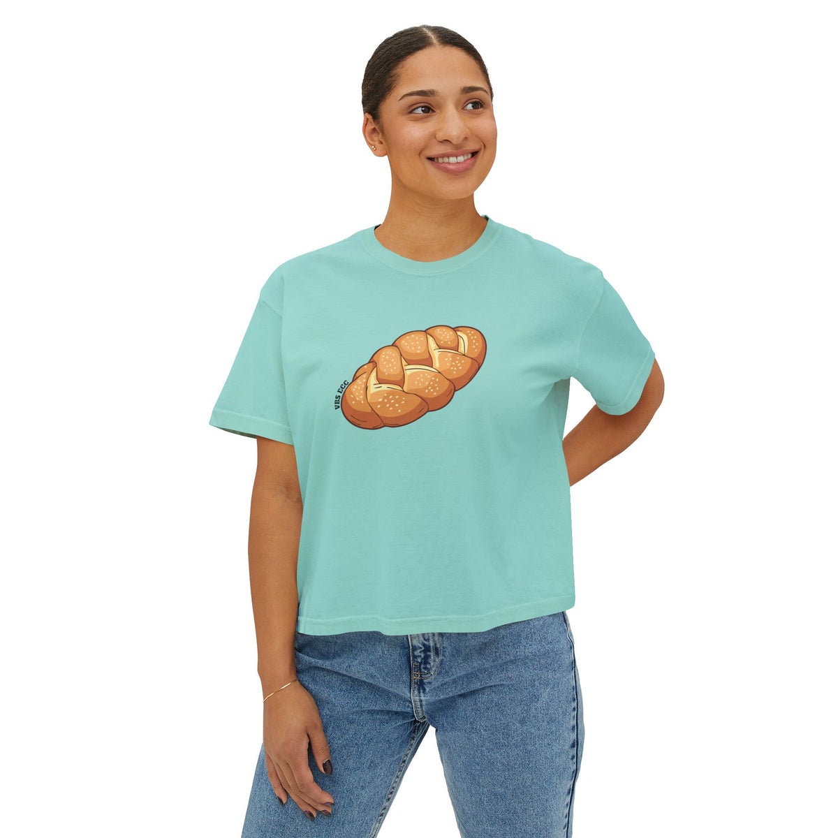 "Challah Back" - Women's Boxy Tee