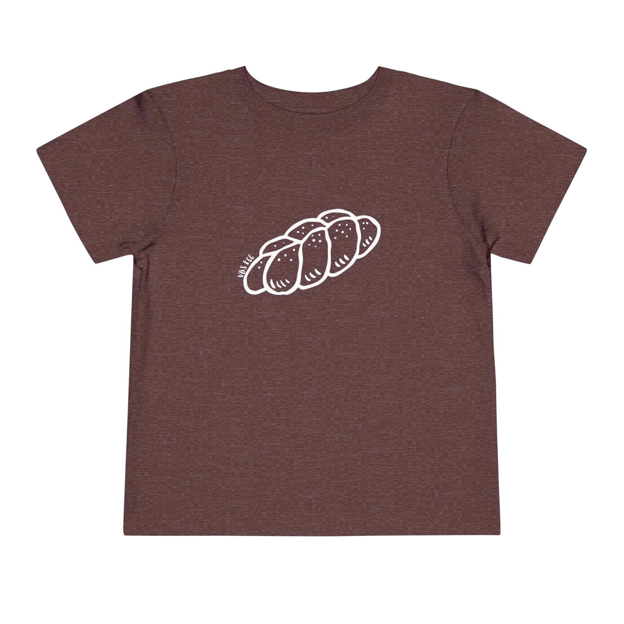"Challah Back" Line Drawing - Toddler Short Sleeve Tee