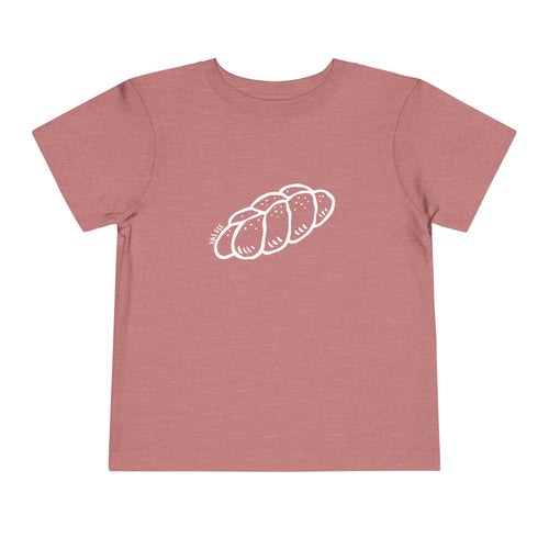 "Challah Back" Line Drawing - Toddler Short Sleeve Tee