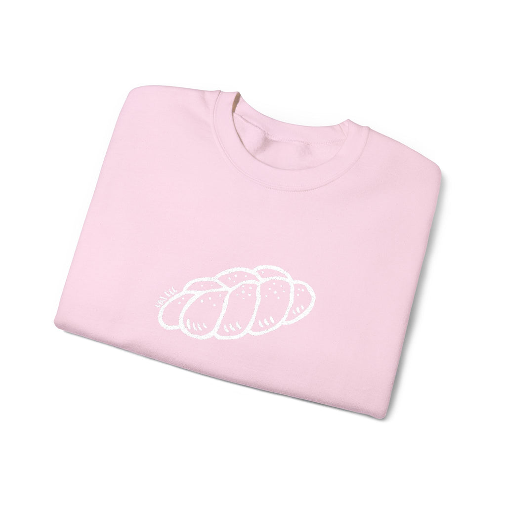 Embroidered "Challah" Adult Crewneck Sweatshirt (16 Colors)