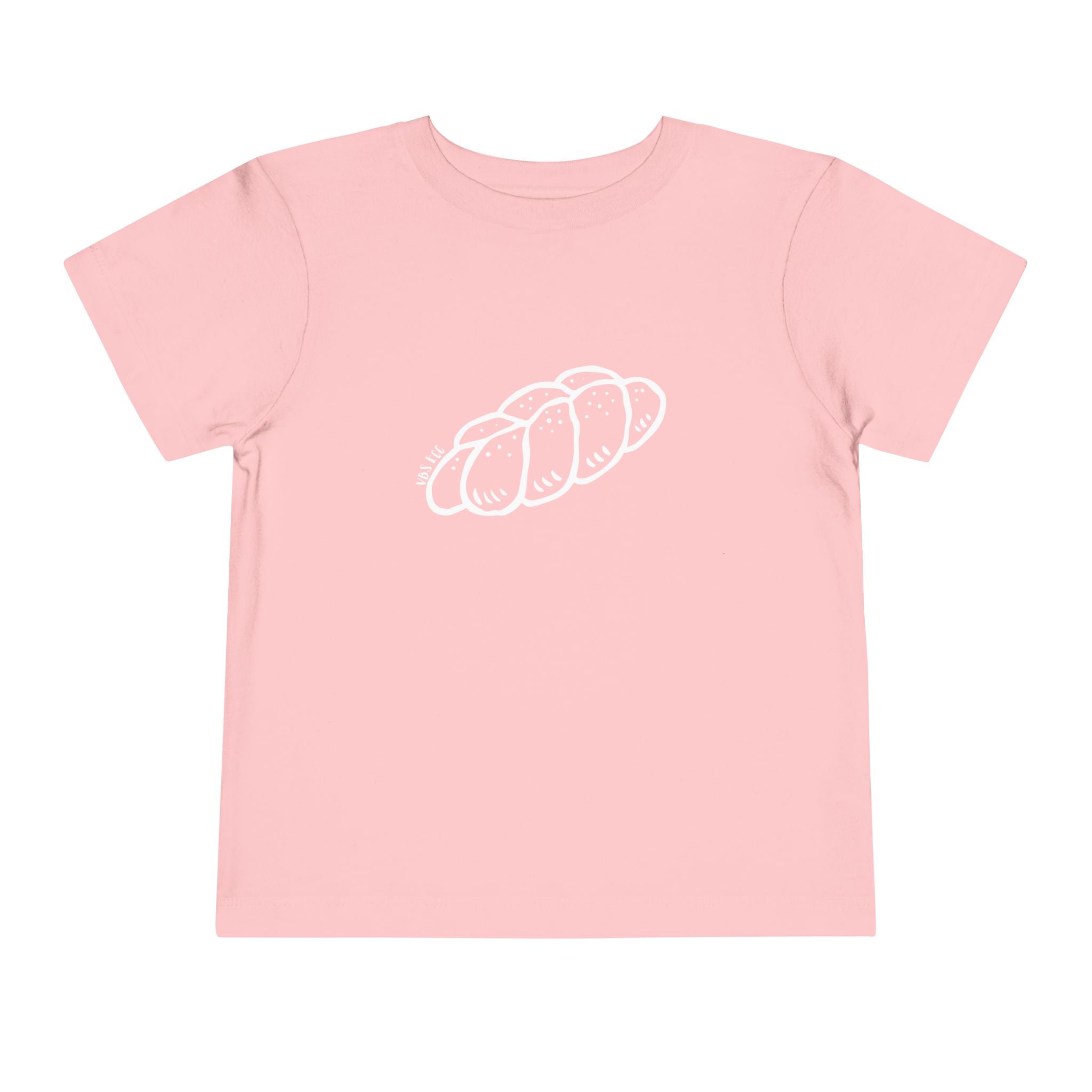 "Challah Back" Line Drawing - Toddler Short Sleeve Tee
