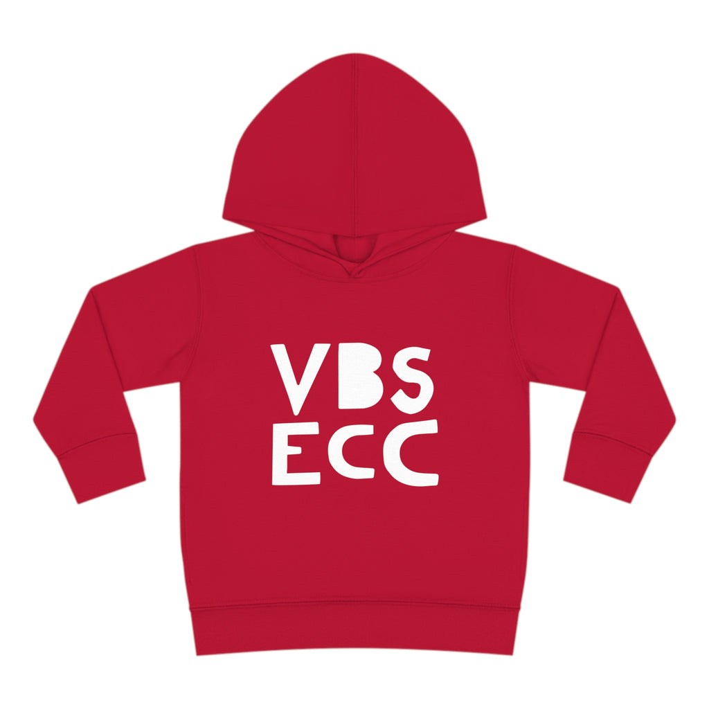 Toddler Pullover Fleece Hoodie | White Logo