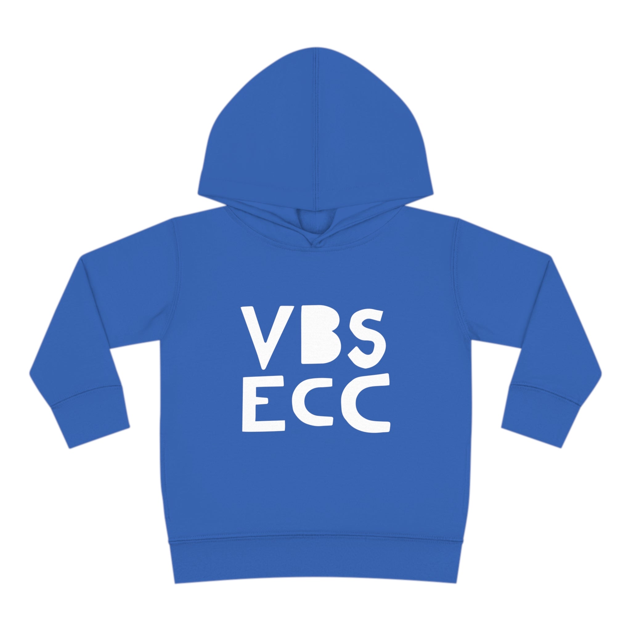 Toddler Pullover Fleece Hoodie | White Logo
