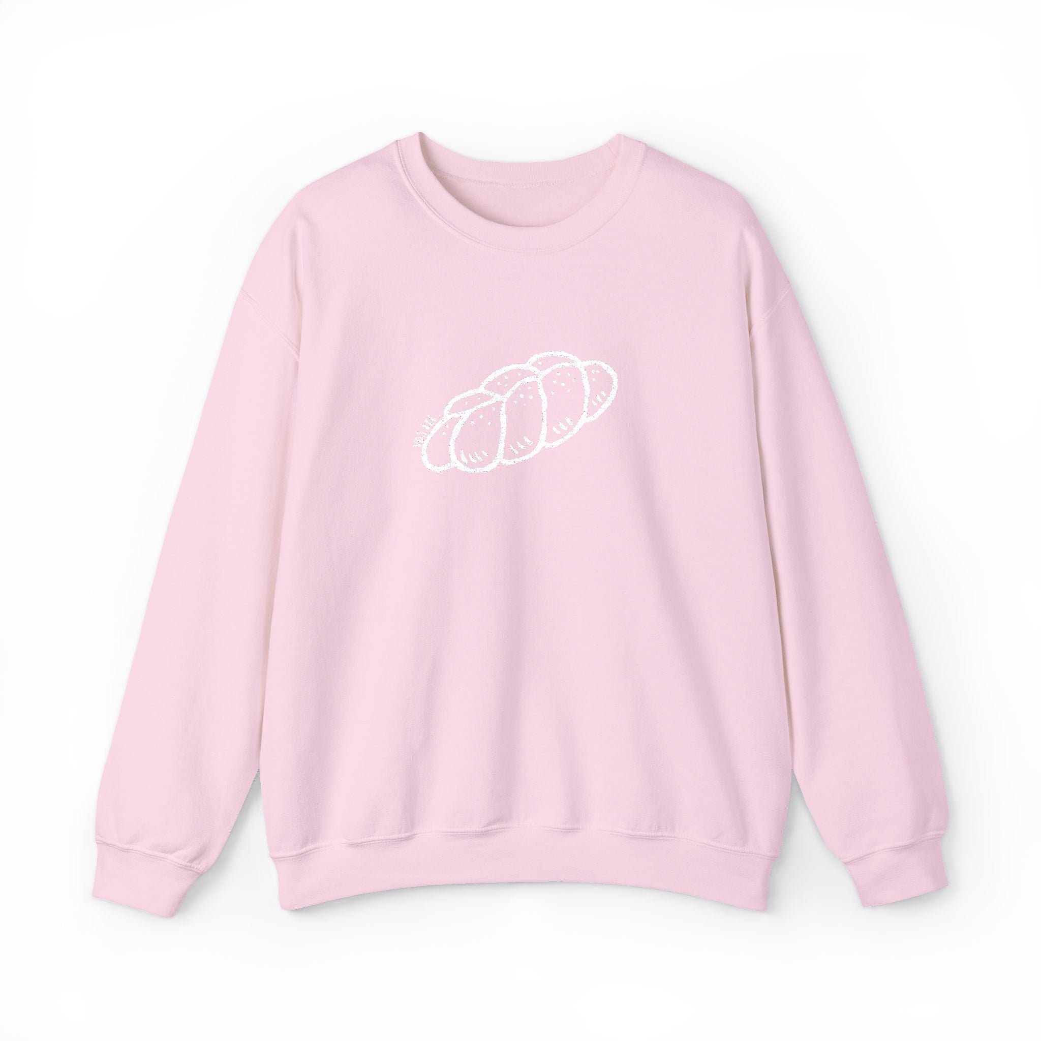 Embroidered "Challah" Adult Crewneck Sweatshirt
