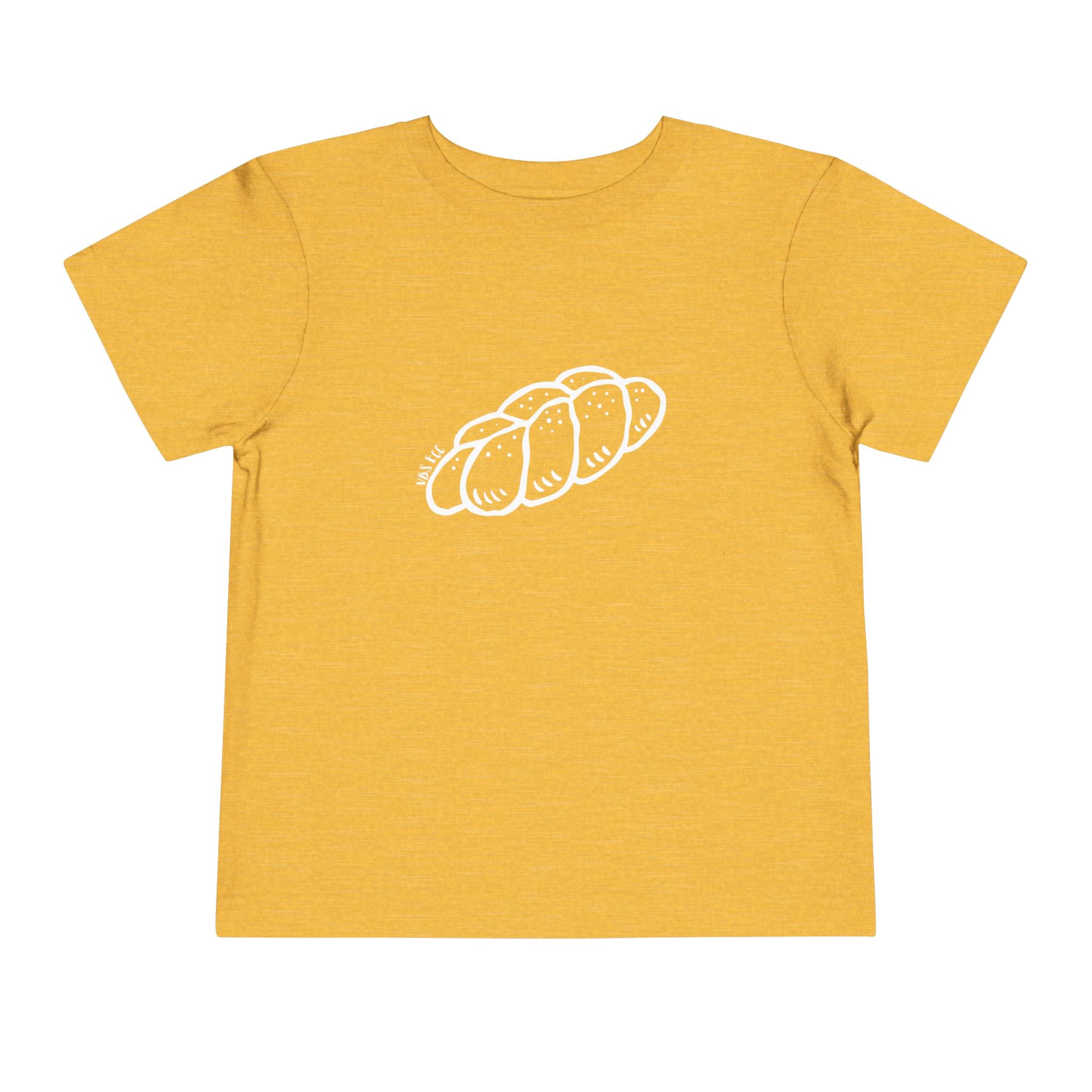 "Challah Back" Line Drawing - Toddler Short Sleeve Tee