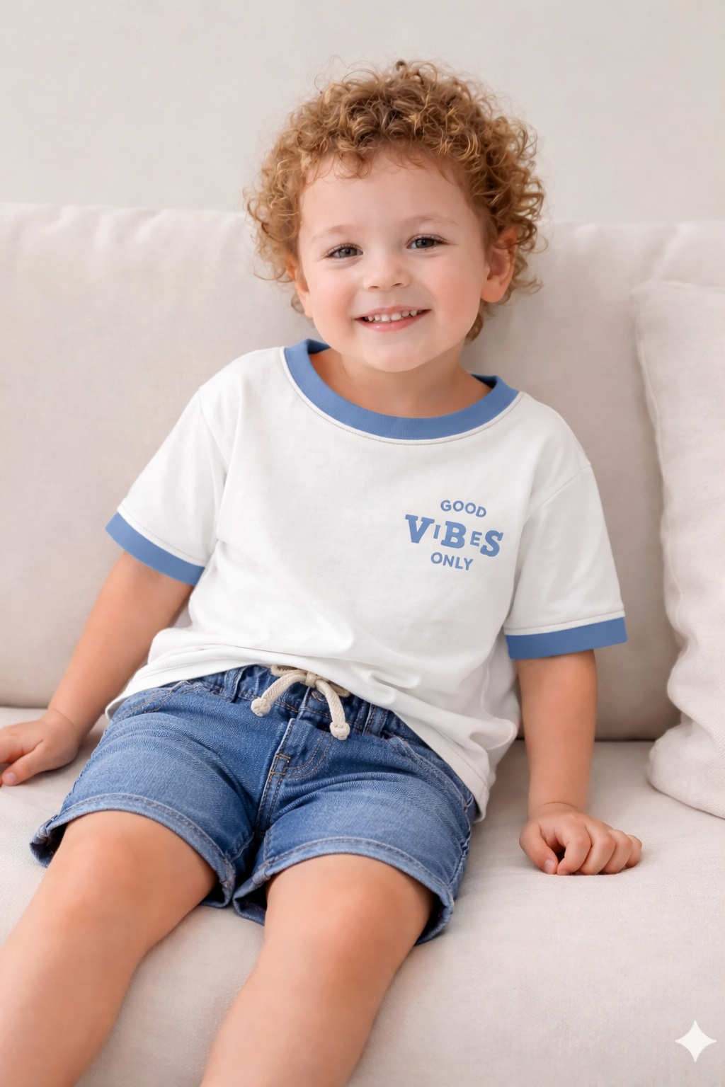 Kids Blue Ringer Tee - Good VBS Only
