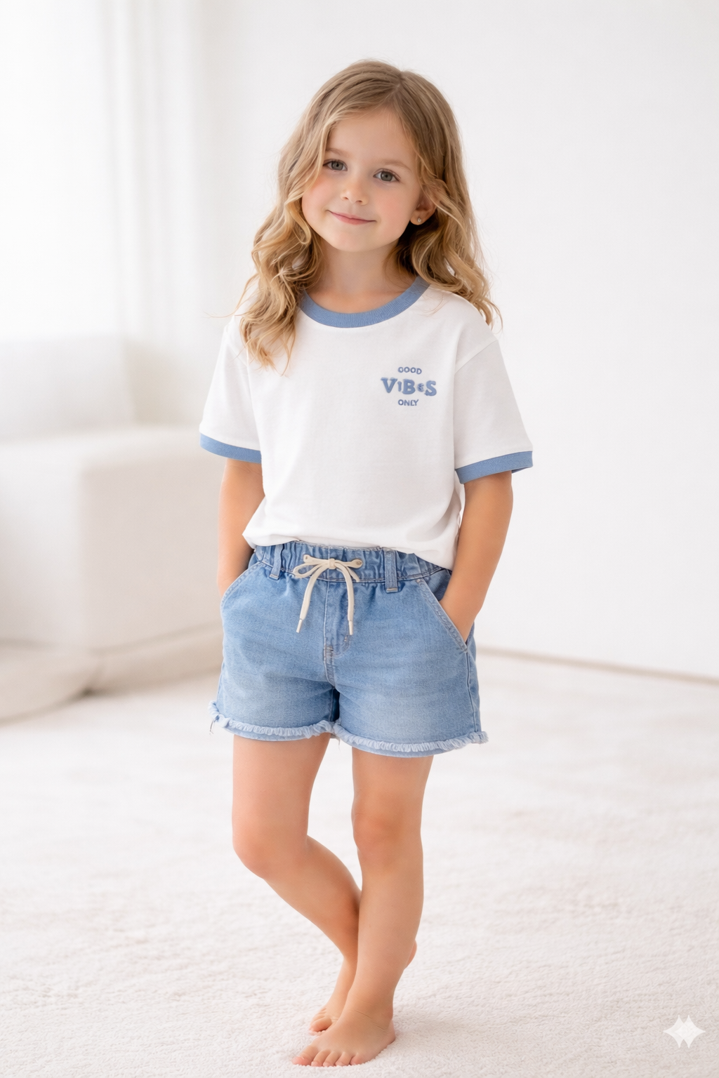 Kids Blue Ringer Tee - Good VBS Only