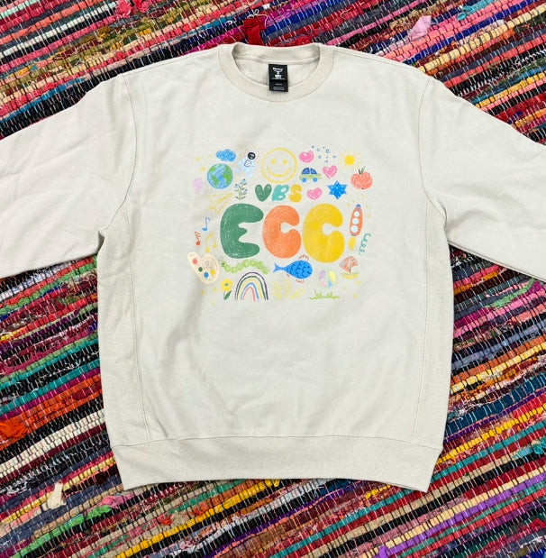 Adult Vintage-Style Whimsical Sweatshirt
