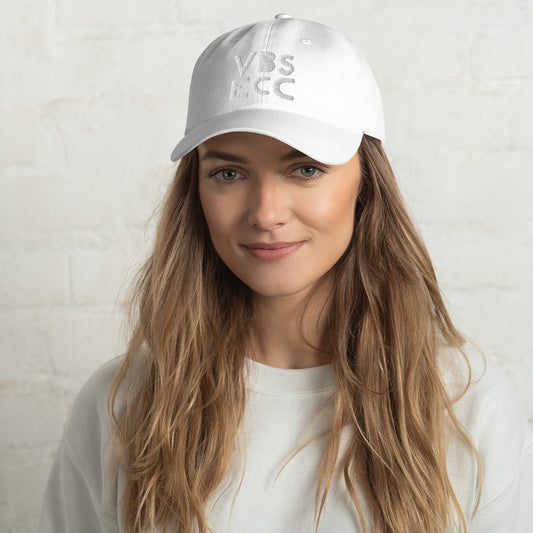 Embroidered Baseball Hat | White Logo