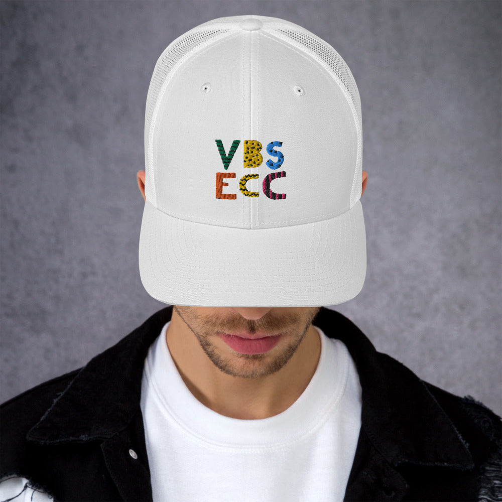 Embroidered Trucker Cap | Colorful Logo