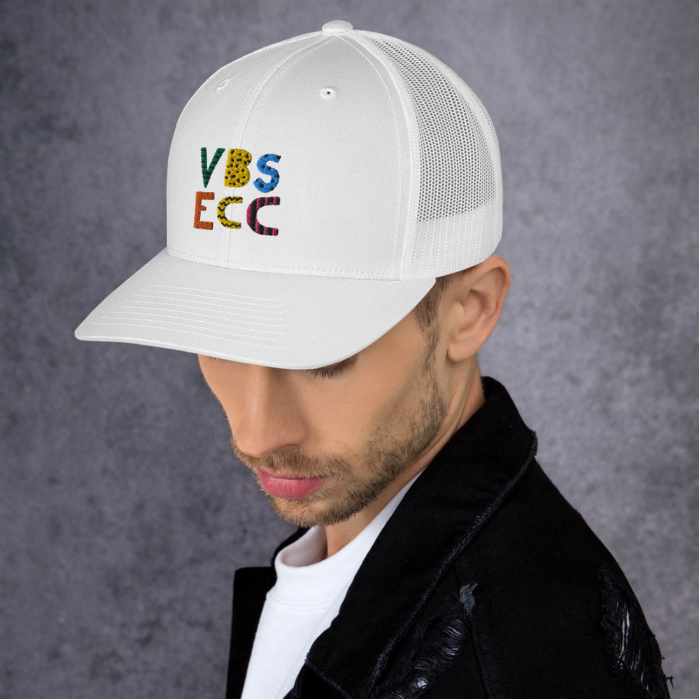 Embroidered Trucker Cap | Colorful Logo