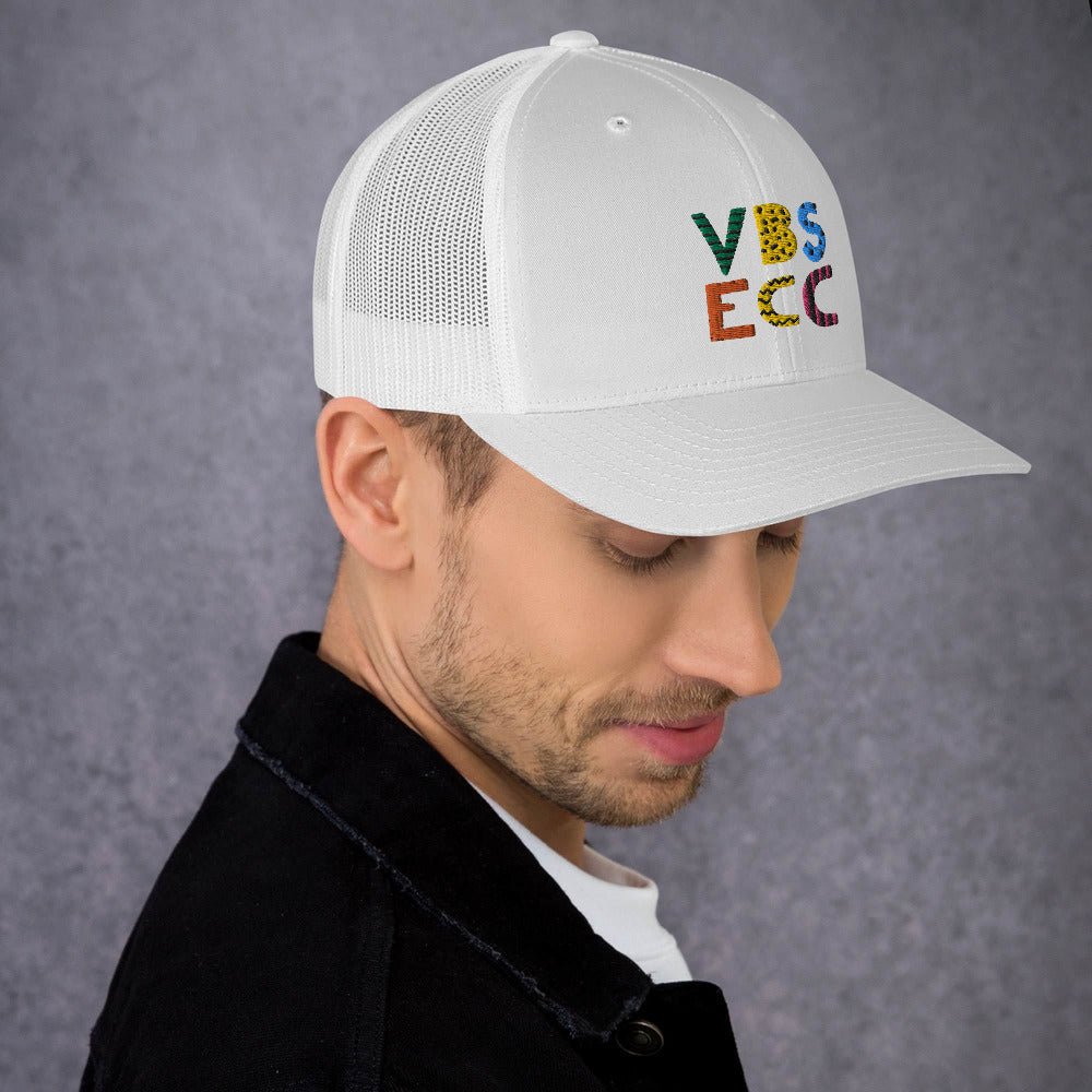Embroidered Trucker Cap | Colorful Logo