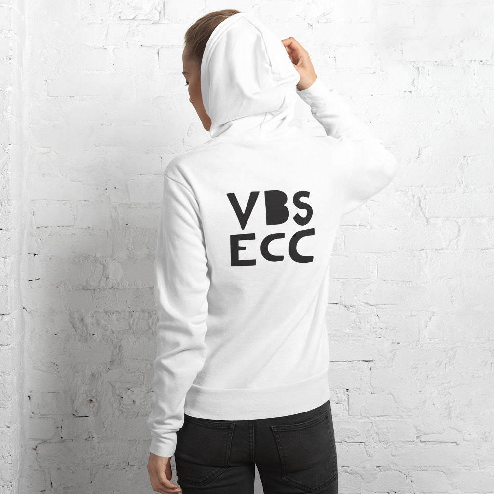 Adult Hoodie White | Black Logo